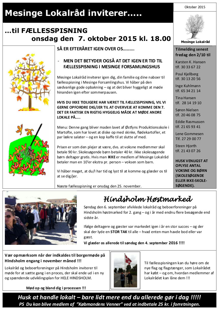 Faellesspisning oktober 2015