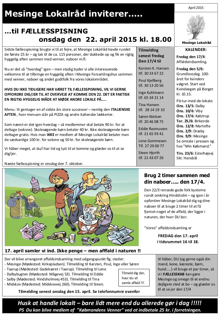 fllesspisning april 2015